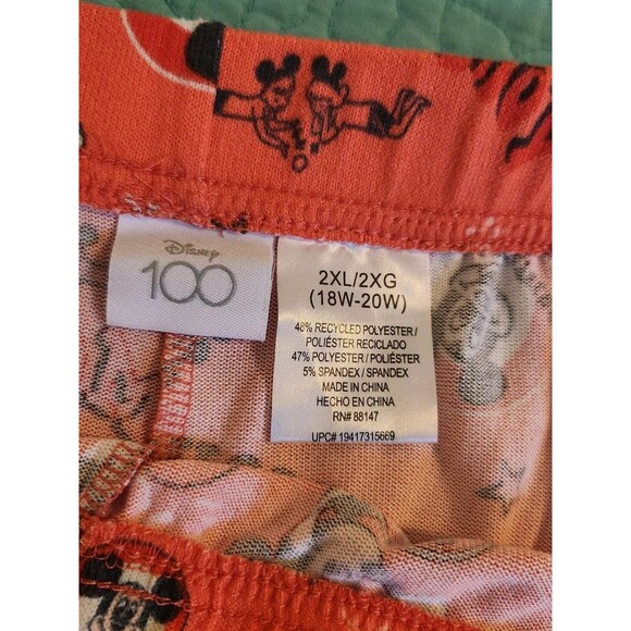 Disney 100 2X(18/20)Orange  Mickey Mouse Club PJ Shorts - Picture 2 of 7